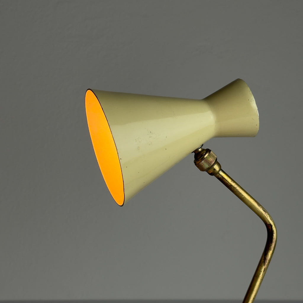 Vintage metal table lamp by Stilnovo, Italy 1950s