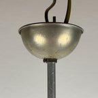 Vintage murano sphere ball pendant lamp Italy 1950s, Mid-century italian lighting