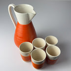 Vintage set of water from Ceramiche Rometti Umbertide, Italy 1930s