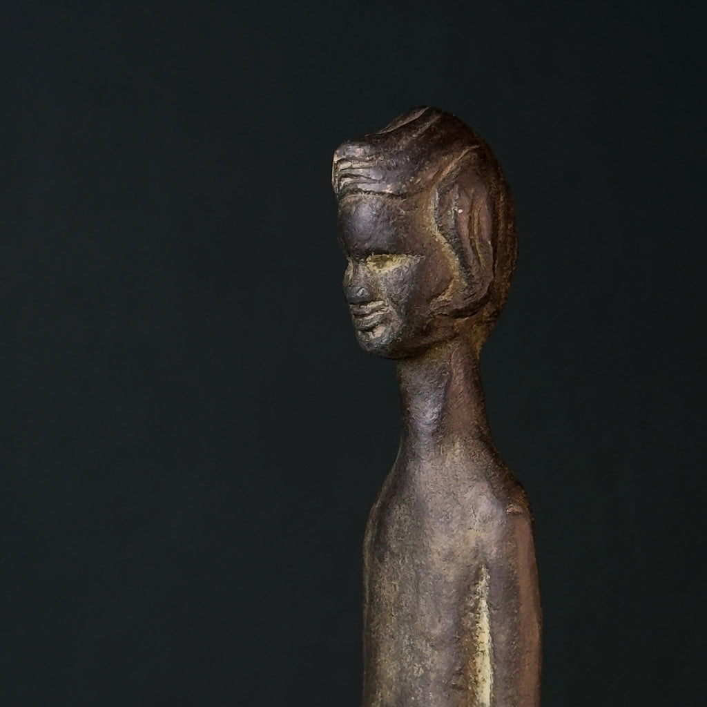 Vintage Bronze Sculpture Ombra della Sera, Italy 1950-70s
