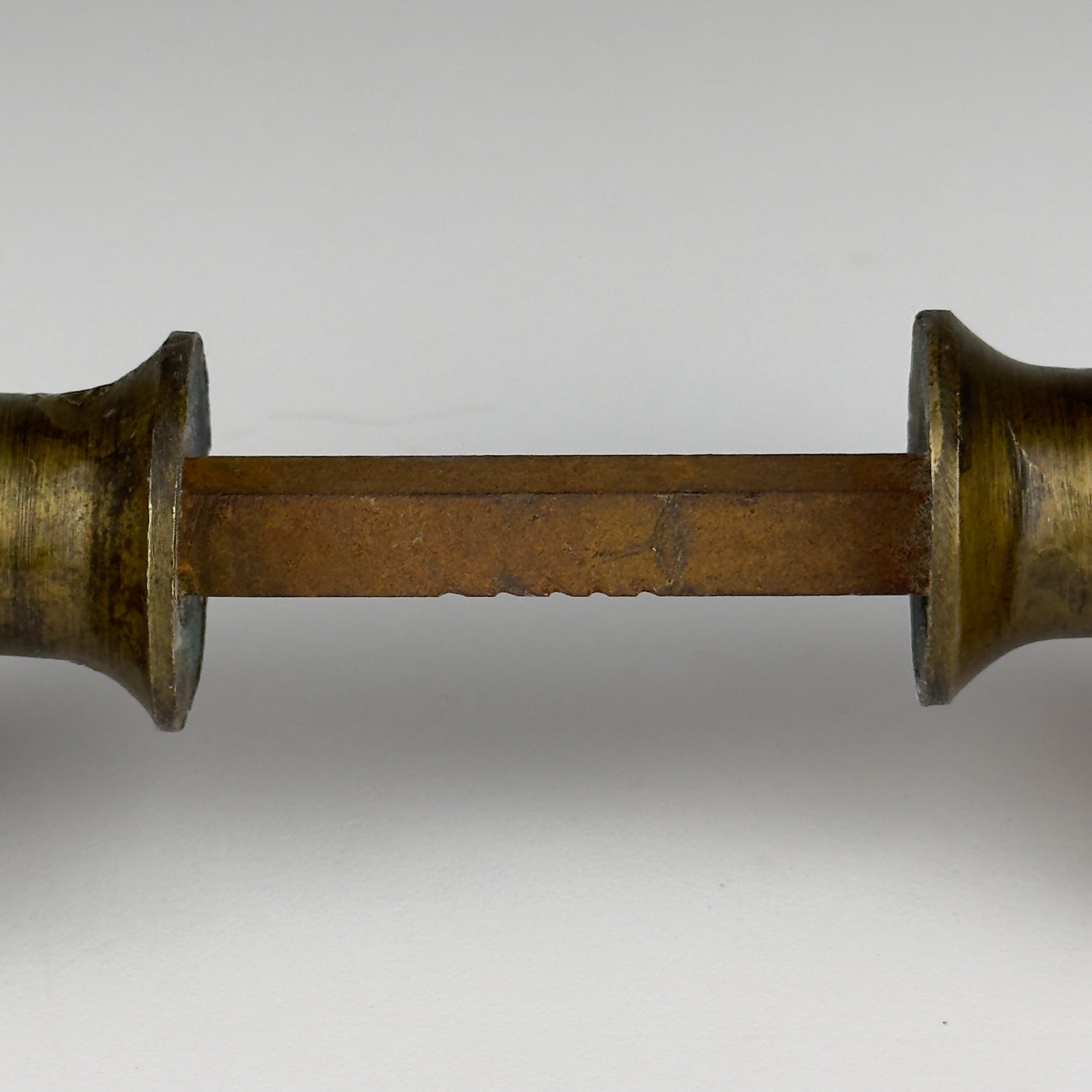 Antique solid brass Door Knob, Italy early 20th century