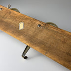Vintage Art Deco brass & bakelite hanger, Italy 1950s