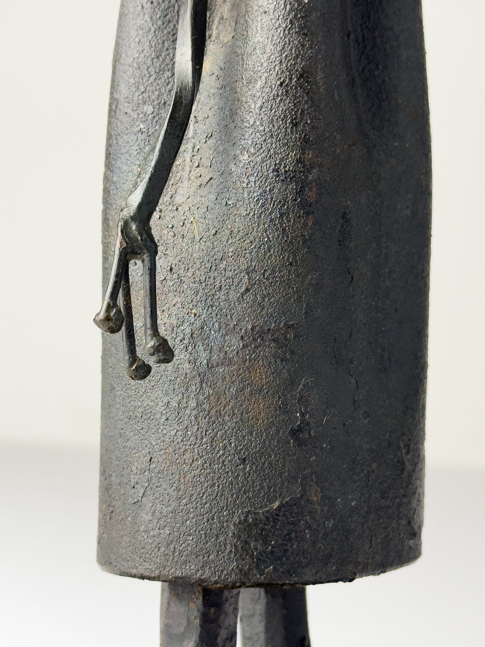 Vintage Brutalist sculpture "Monk With The Book" by Salvino Marsura, Italy 1970s