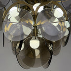 Smoked Murano chandelier by Gino Vistosi, Italy 1970s