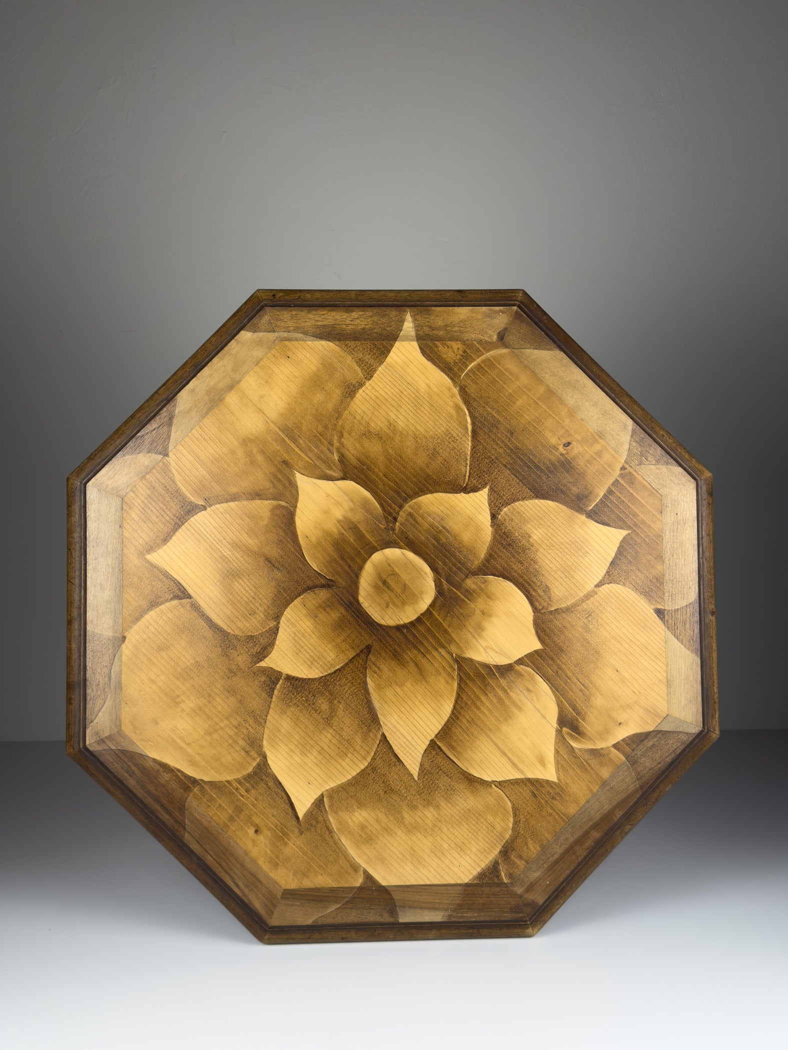 Vintage wooden side table, Italy 1950s