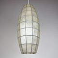 Vintage Capiz Shell Pendant Lamp, Italy 1960s