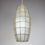 Vintage Capiz Shell Pendant Lamp, Italy 1960s