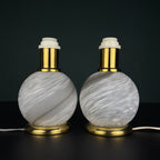 Vintage Murano Table Lamps, Italy 1970s, Set of 2