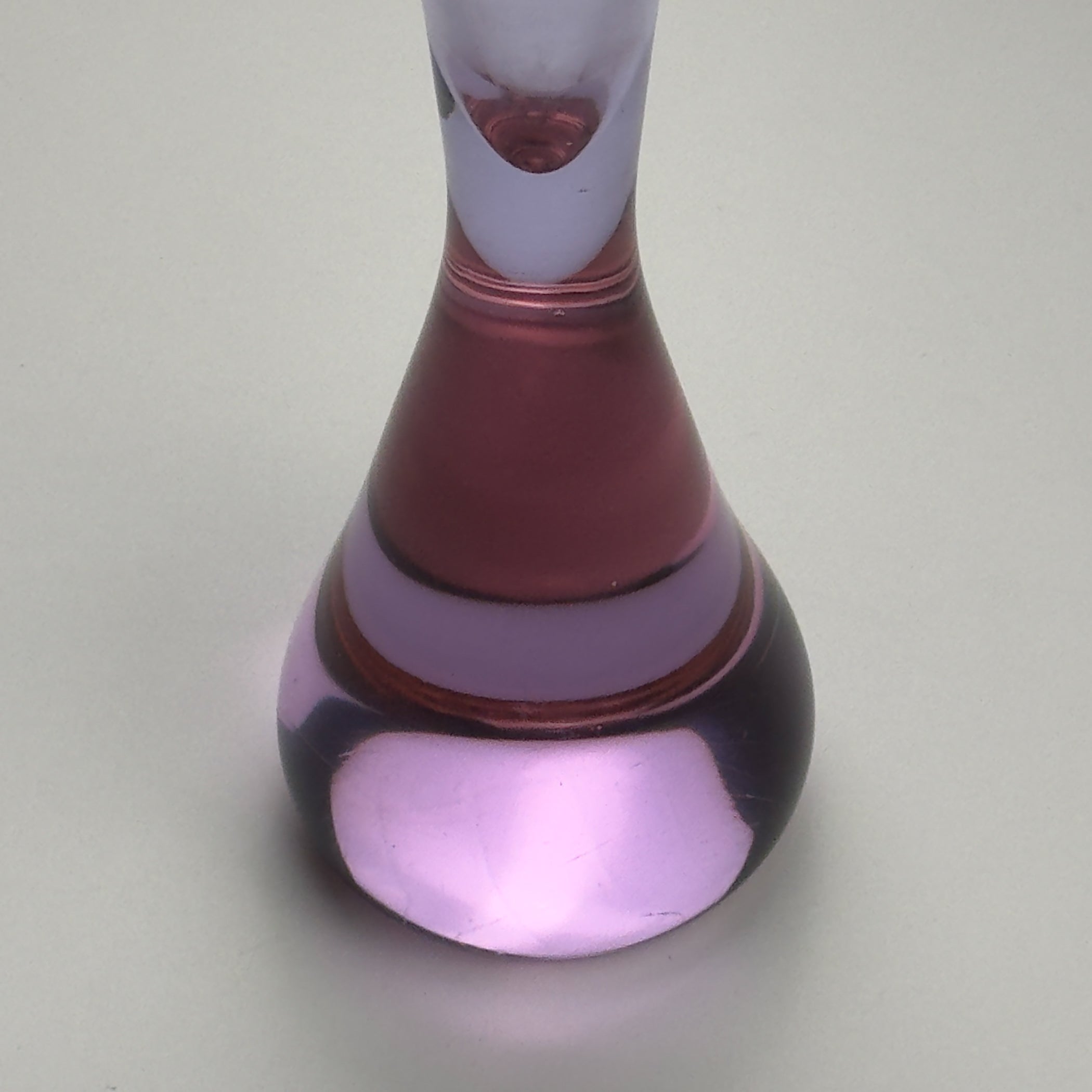Vintage pink murano vase, Italy, 1970s