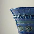 Vintage ceramic vase Rimini Blue, design Aldo Londi, Bitossi Italy 1970s