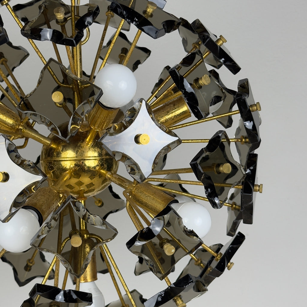 Mid-century Sputnik chandelier by Fontana Arte, Italy 1970s