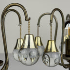 Vintage murano table lamps, Set of 2, Italy 1960s