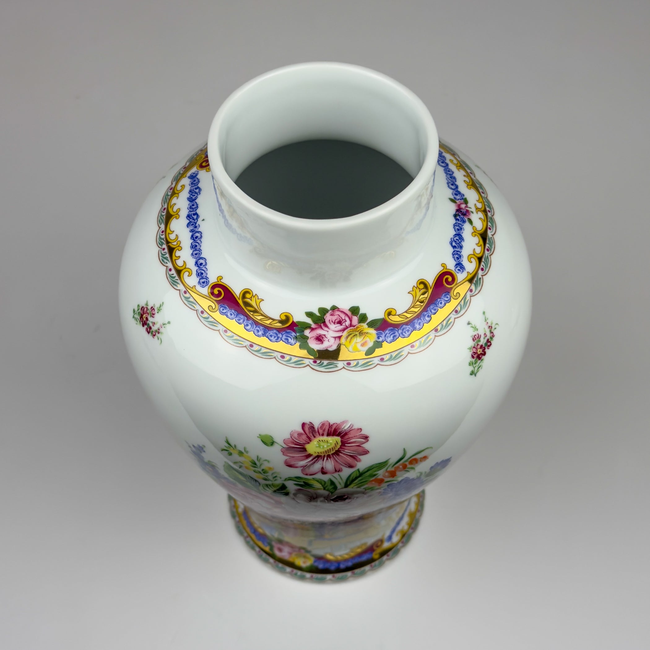 Vintage porcelain ginger jar by Limoges, France, 1970s