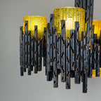 Brutalist chandelier by Marcello Fantoni, Fantoni Studio, Firenze, Italy 1960s
