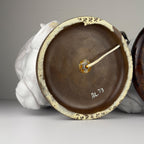 Vintage table lamps Ram Head, Italy 1970s Set of 2