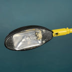 Pair of yellow floor lamps Yugoslavia 1960s Industrial Mid-century lighting Space age