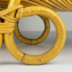 Vintage Bamboo magazine rack by Vivai Del Sud, Italy 1960s