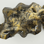 Original metal Brutalist wall lamp by Salvino Marsura, Italy 1970s