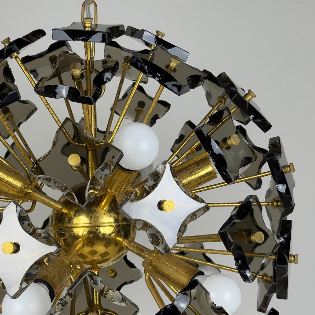 Mid-century Sputnik chandelier by Fontana Arte, Italy 1970s