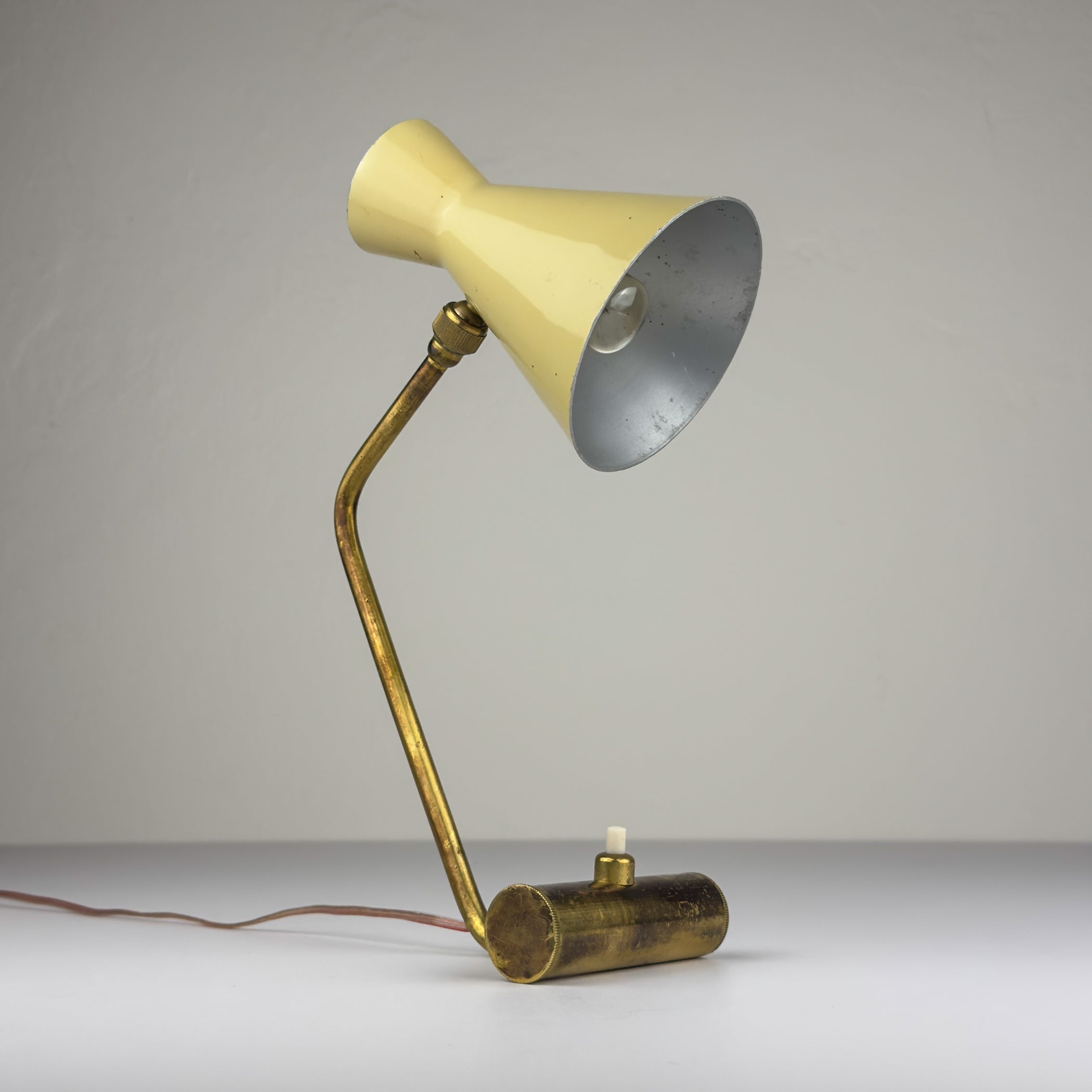 Vintage metal table lamp by Stilnovo, Italy 1950s