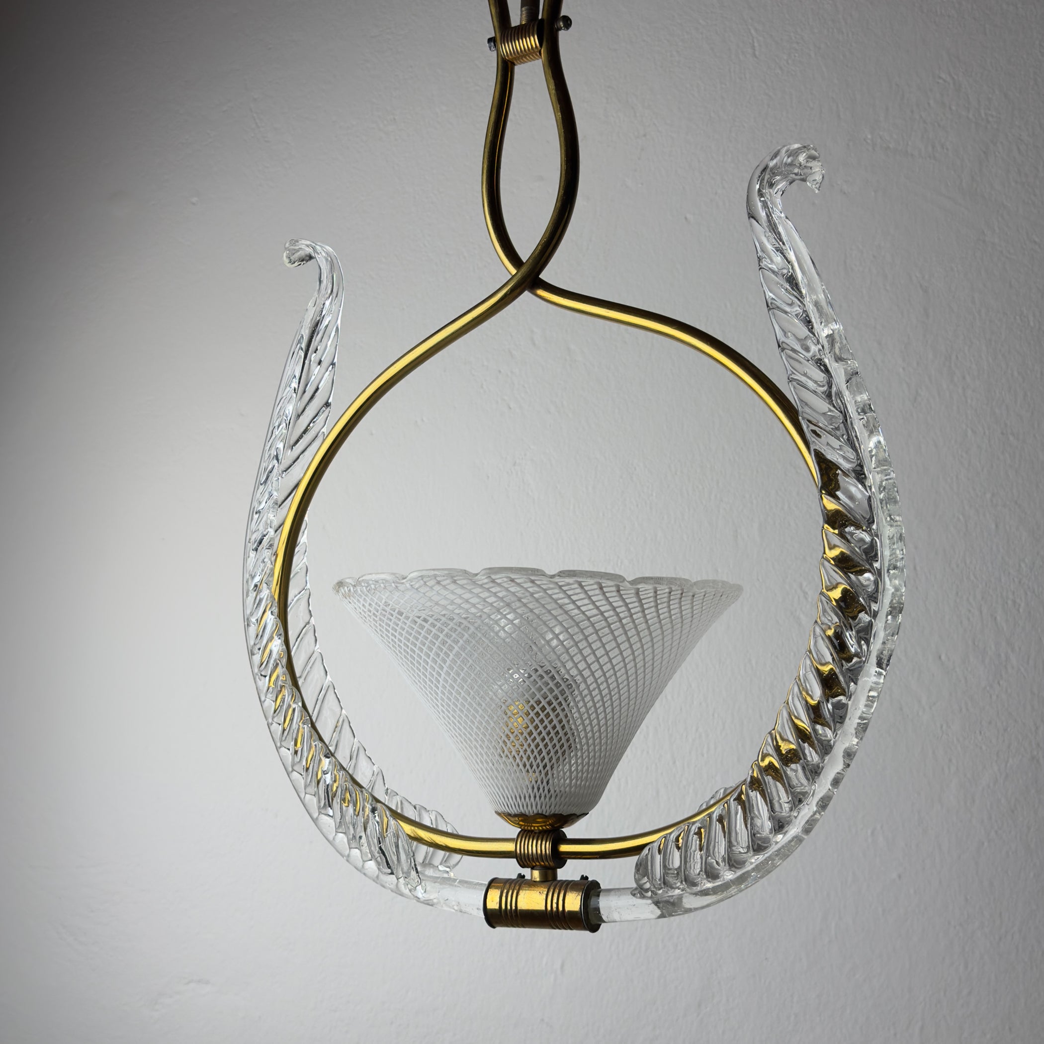 Vintage Murano chandelier by Barovier & Toso, Italy 1930s