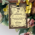 Vintage Capodimonte Ceramic Flower Basket, Italy 1960s