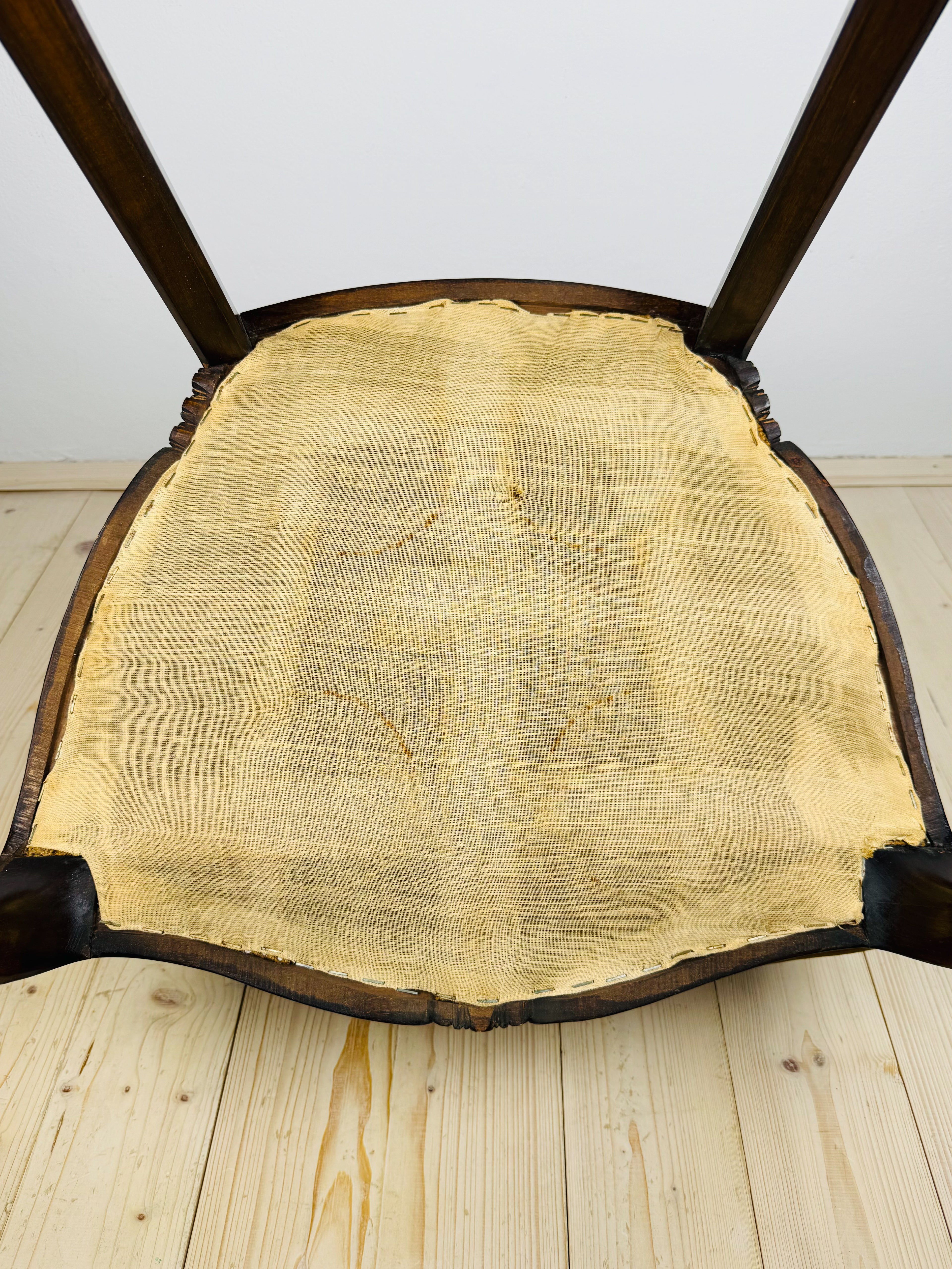 Vintage dining chair with arms, Italy 1950s