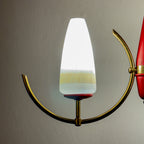 Mid-Century Stilnovo chandelier, Italy 1940-50s