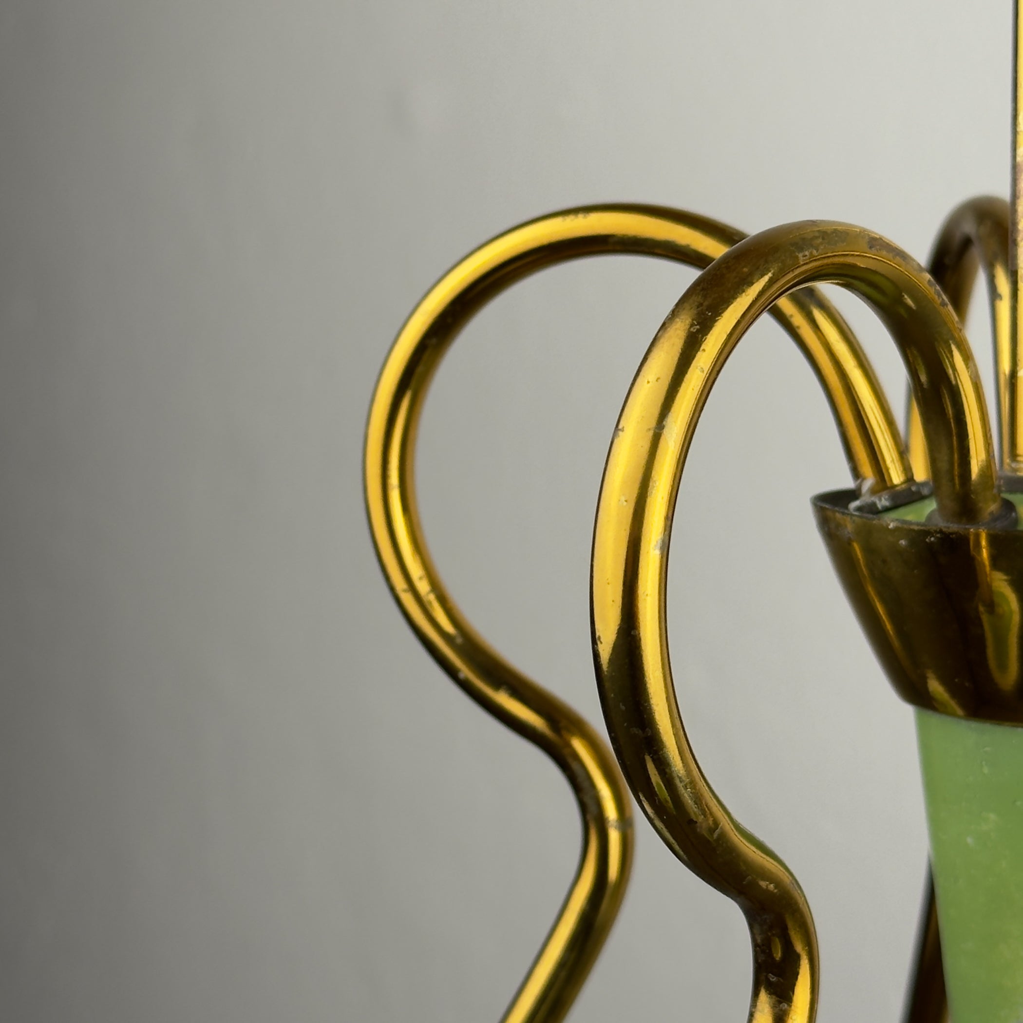 Vintage Stilnovo chandelier, Italy 1940-50s
