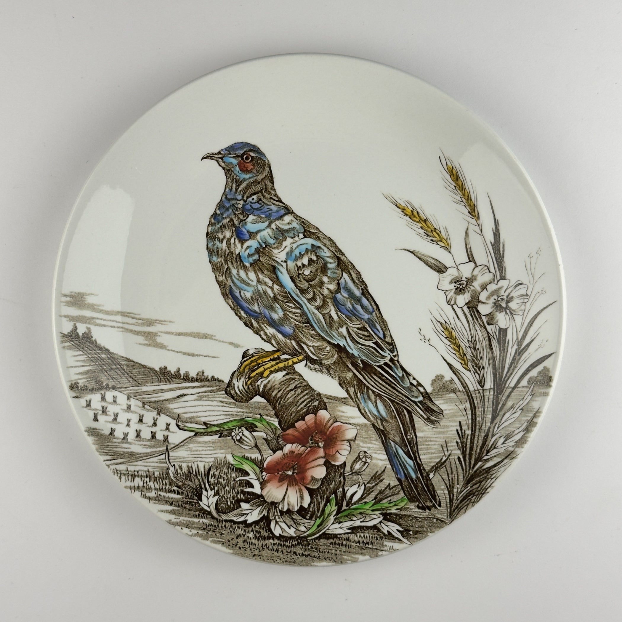 Vintage Johnson Brothers Game Birds Dinner Plates, Set of 7, England 1953-1976s