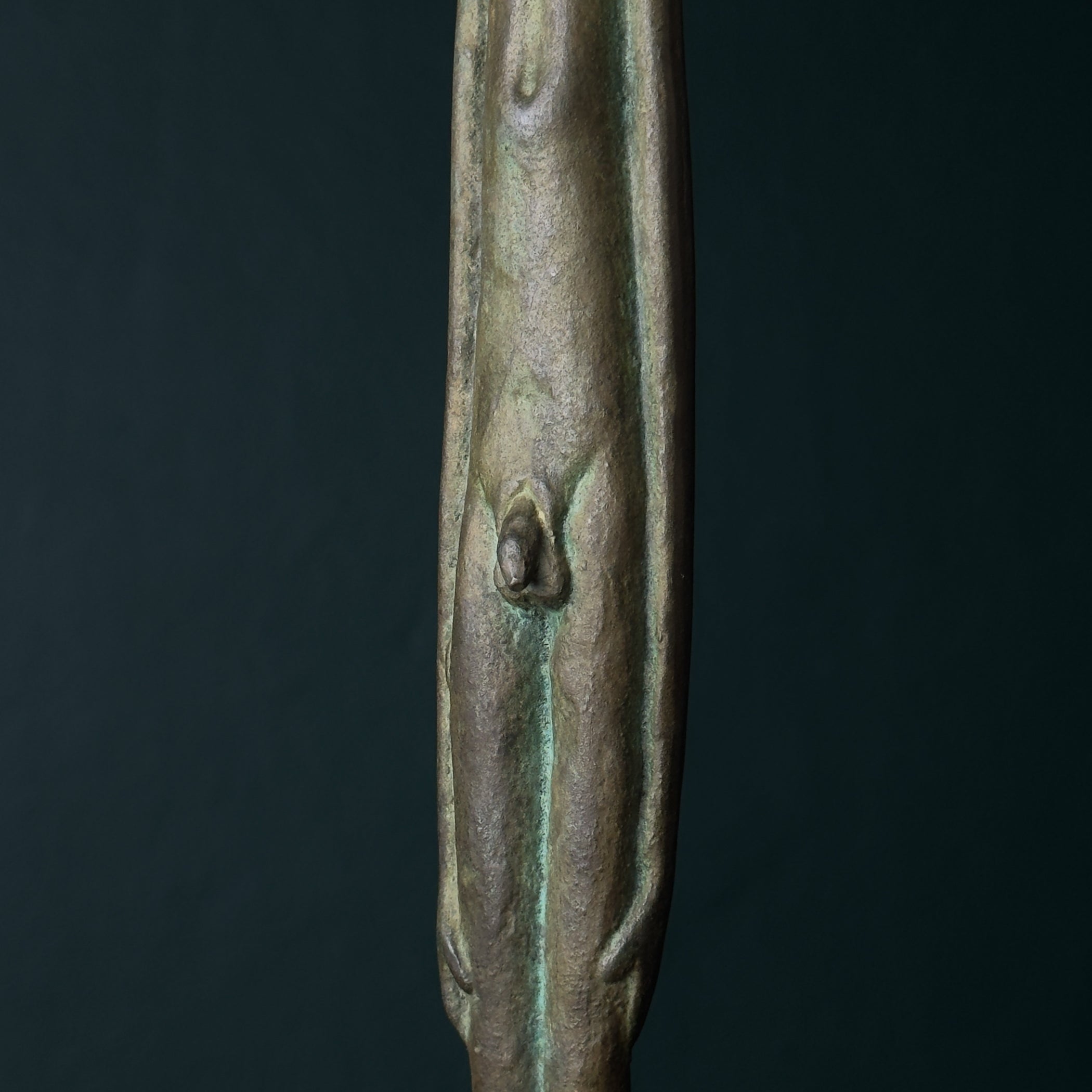Vintage Bronze Sculpture Ombra della Sera, Italy 1950-70s