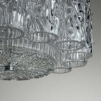 Vintage murano glass chandelier Tronchi by Toni Zuccheri for Venini, Italy 1960s