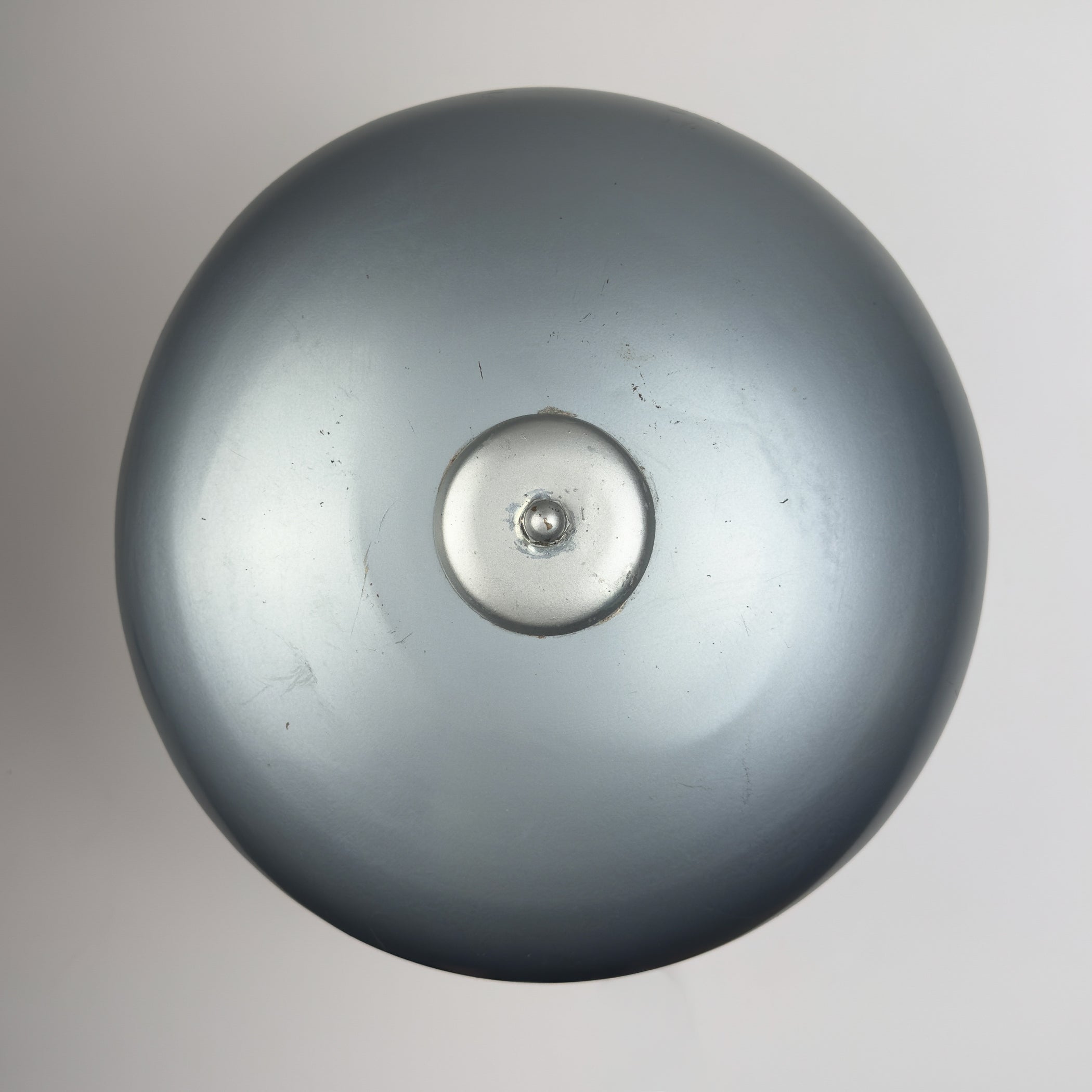 Grey industrial metal desk lamp Italy, 1960s