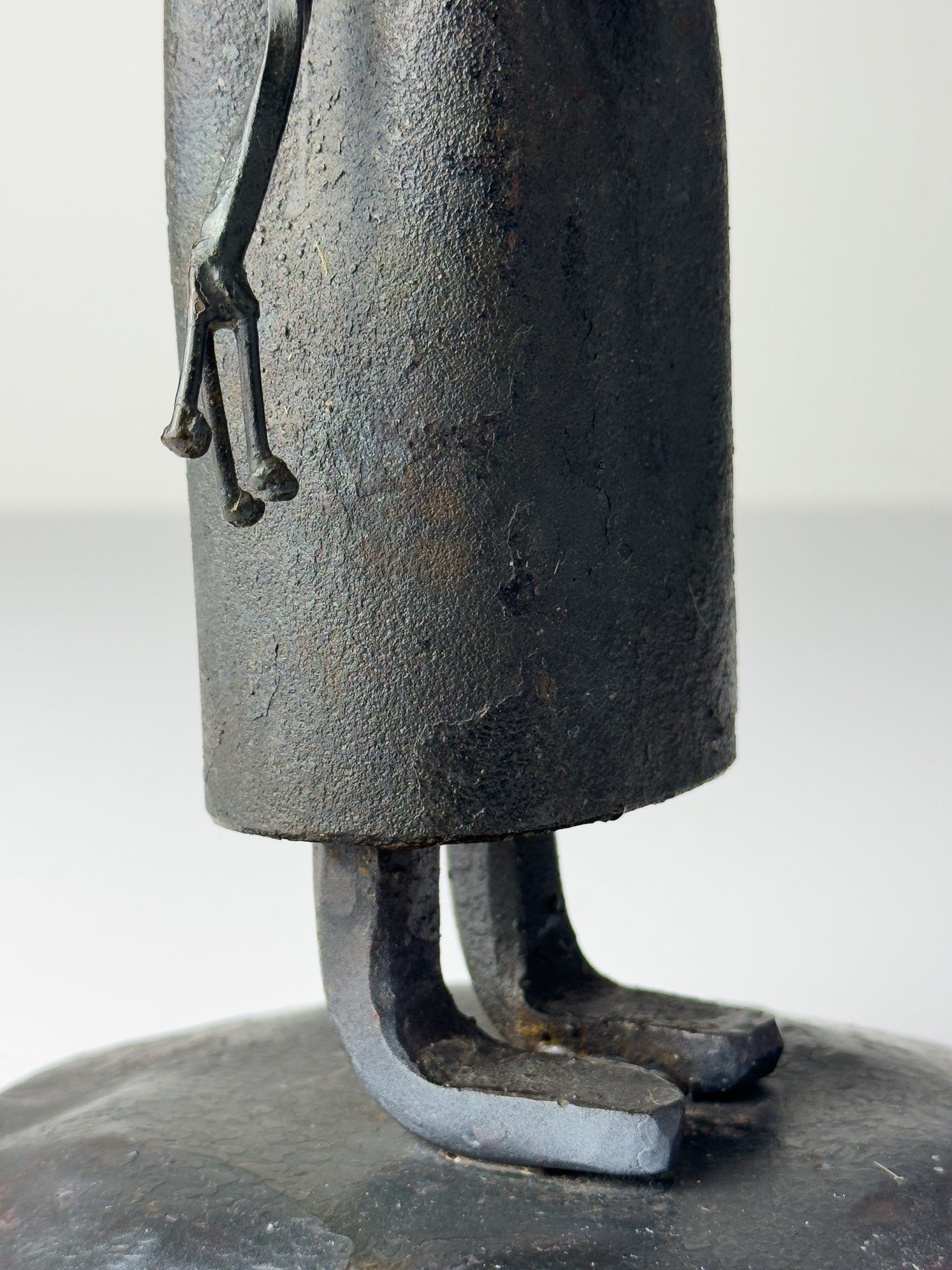 Vintage Brutalist sculpture "Monk With The Book" by Salvino Marsura, Italy 1970s