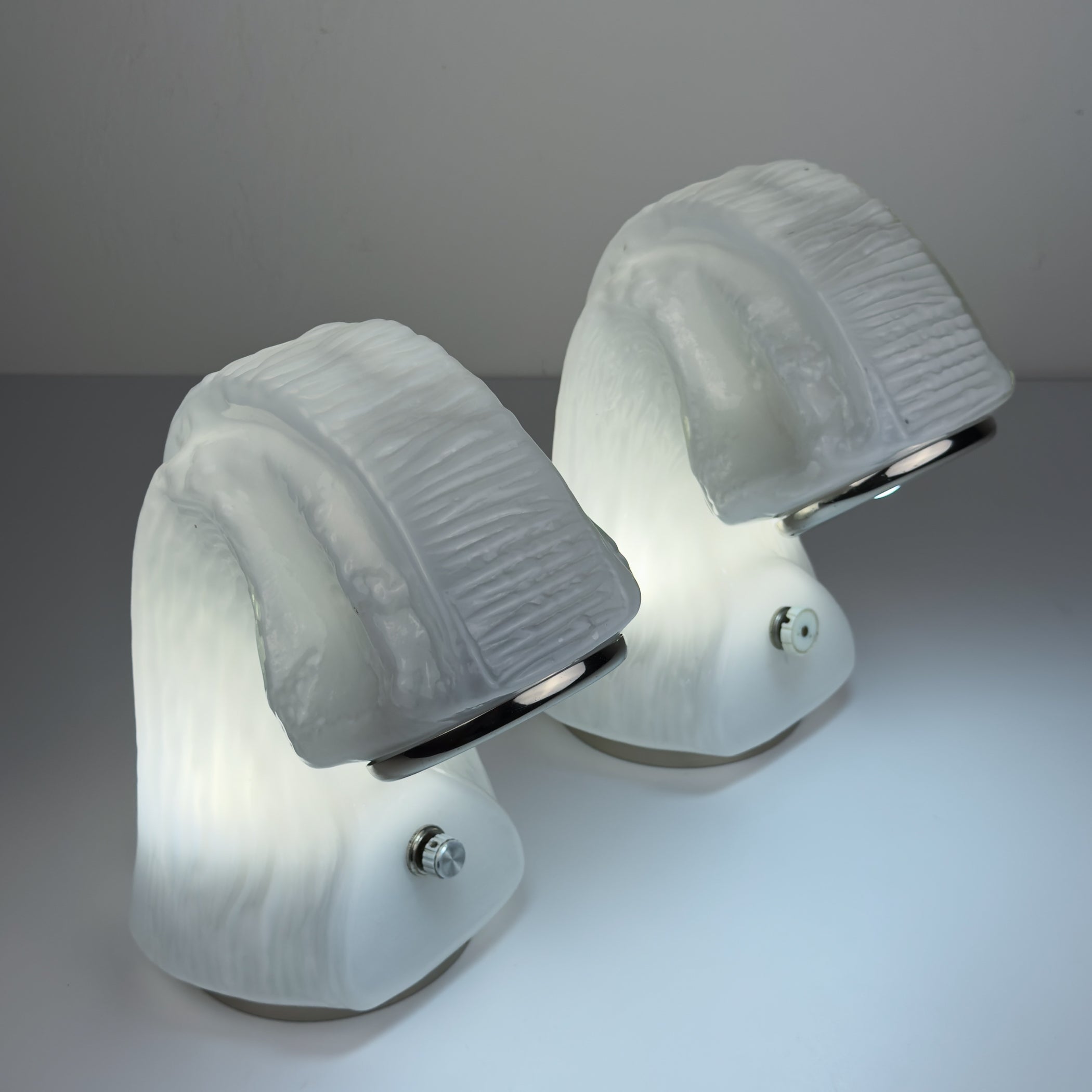 Table Lamp Osso by Carlo Nason for Mazzega, Italy 1970s, Set of 2