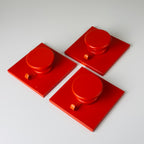 Mid-century wall hangers Space Age, Italy, 1980s, Set of 3