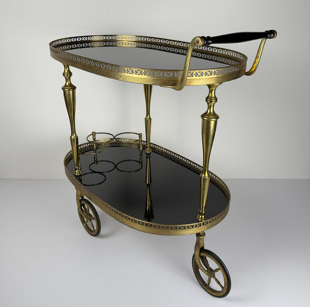 Vintage Bar Cart, Italy 1960s, Mid-Century modern