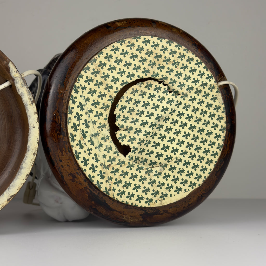 Vintage table lamps Ram Head, Italy 1970s Set of 2