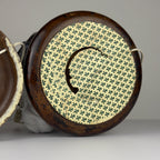 Vintage table lamps Ram Head, Italy 1970s Set of 2