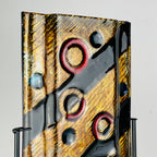 Arte Muranese Geometric Murano Glass Vases - Italian Home Decor - Set of 2
