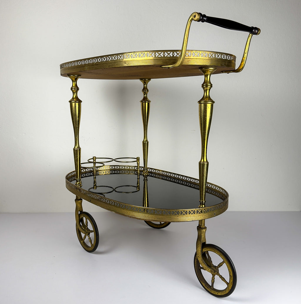 Vintage Bar Cart, Italy 1960s, Mid-Century modern