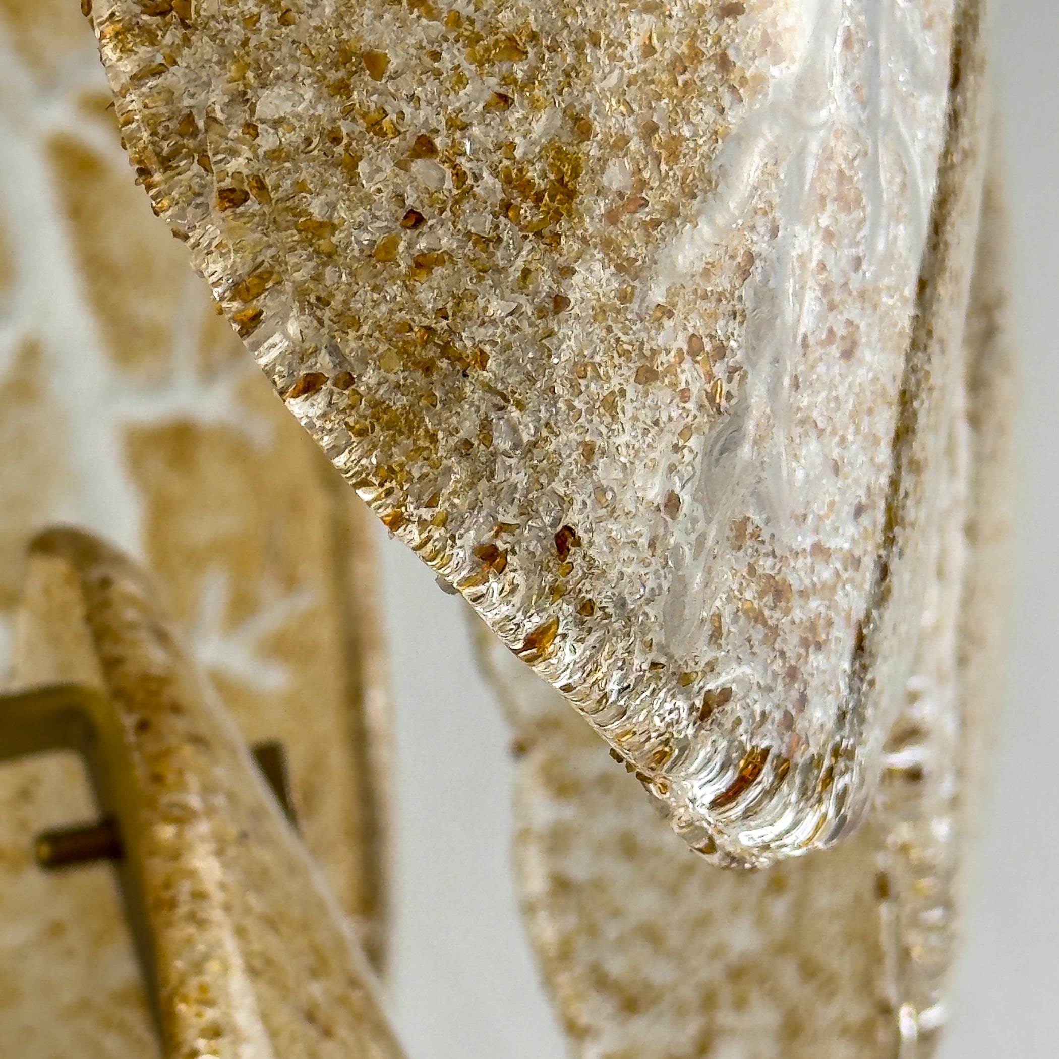 Original cascade murano glass chandelier, Italy 1980s