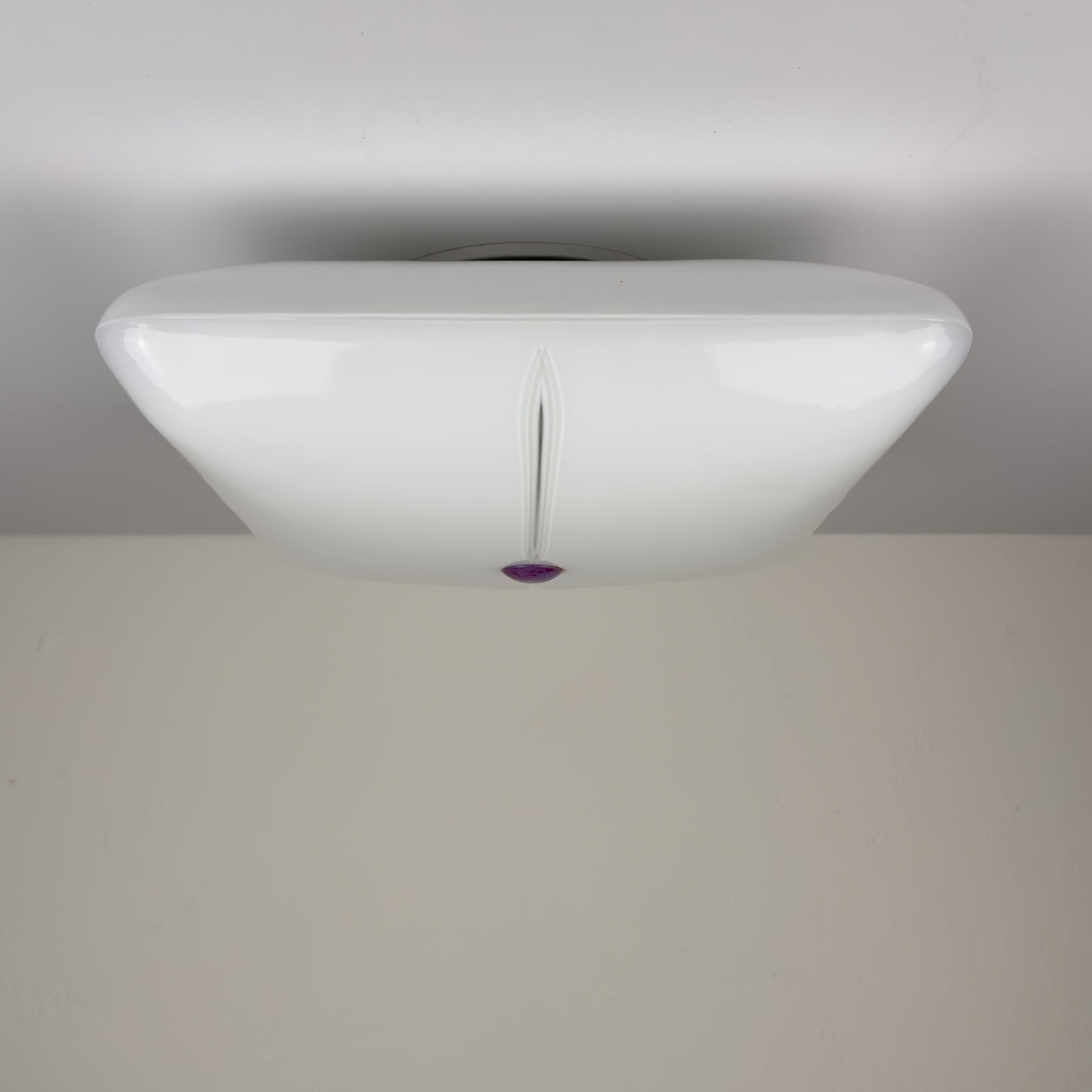Mid-Century Murano Ceiling Lamp Vetreria De Majo, Italy 1970s