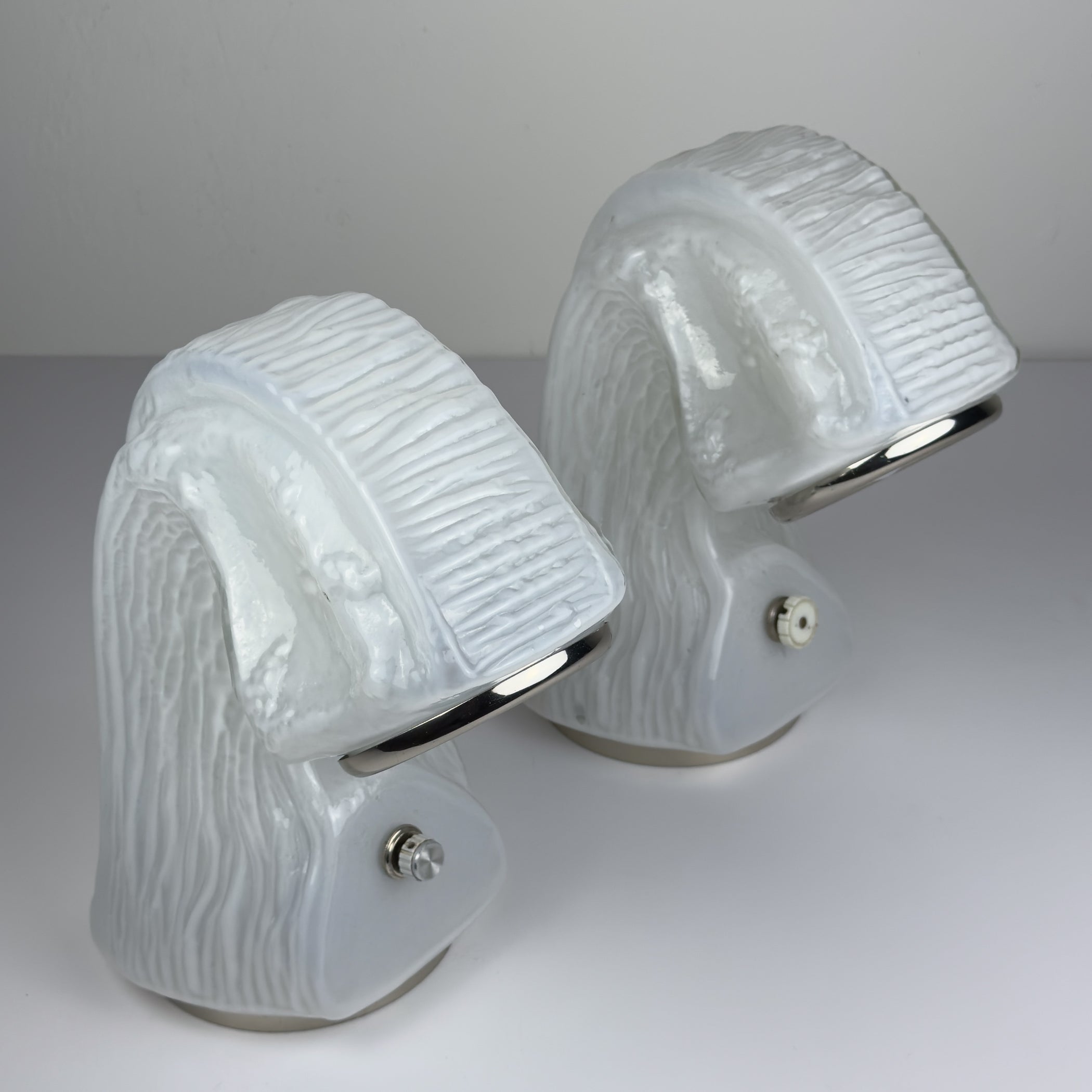 Table Lamp Osso by Carlo Nason for Mazzega, Italy 1970s, Set of 2