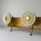 Vintage Art Deco brass & bakelite hanger, Italy 1950s