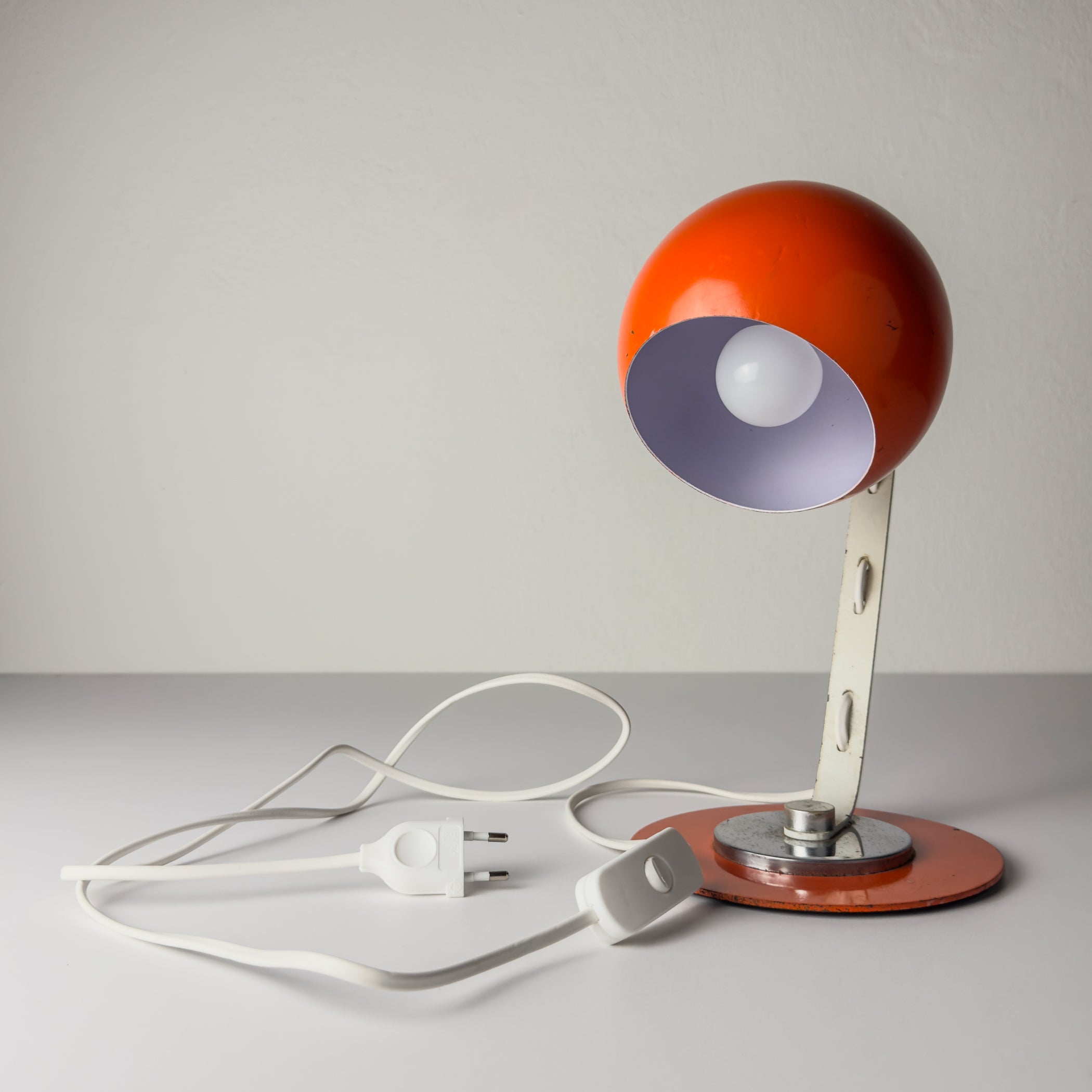 Mid-Century Eyeball Desk Lamp, Italy, 1970s