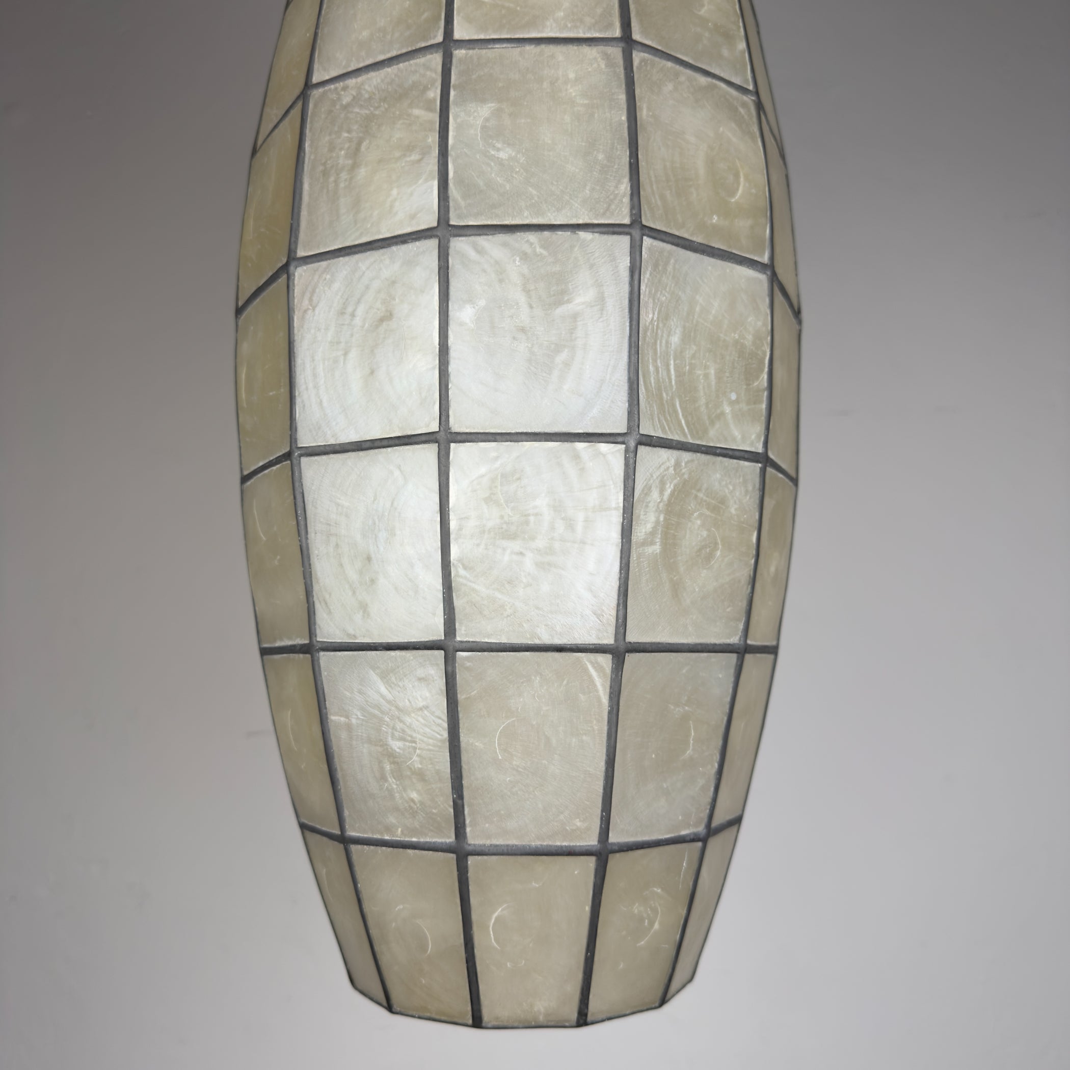 Vintage Capiz Shell Pendant Lamp, Italy 1960s