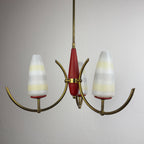 Mid-Century Stilnovo chandelier, Italy 1940-50s