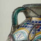 Vintage Moroccan Palatial Pottery Vase, Morocco 1930-50ss