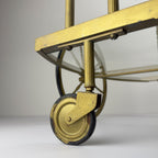 Vintage metal bar cart, Italy 1950s